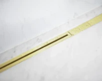 Carrodrain Twiggi XS rigole de douche avec grille 800 - 1100 mm - Champagne - hauteur d'encastrement 56 mm - débit 31 l/m
