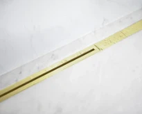 Carrodrain Twiggi XL rigole de douche avec grille 1000 - 1600 mm - Champagne - hauteur d'encastrement 56 mm - débit 31 l/m