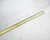 Carrodrain Cayman rigole de douche 600 mm - Champagne - hauteur 60 mm - débit 31 l/m