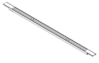Carrodrain WSS Twiggi XXS  grille 700 mm - White