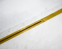 Carrodrain Twiggi XXS rigole de douche avec grille 700 - 1000 mm - Gold - hauteur d'encastrement 56 mm - débit 31 l/m