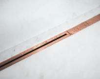 Carrodrain Twiggi XXS rigole de douche 700 - 1000 mm -  Bronze - hauteur 56 mm - débit 31 l/m
