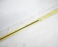 Carrodrain Twiggi XXS rigole de douche 700 - 1000 mm -  Champagne - hauteur 56 mm - débit 31 l/m