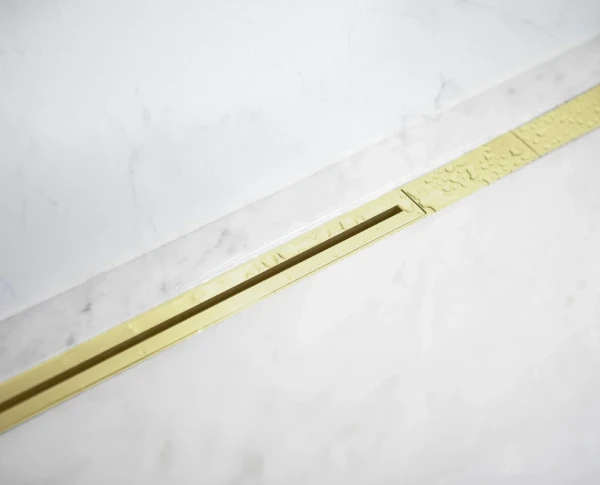 Carrodrain Twiggi XXS rigole de douche 700 - 1000 mm -  Champagne - hauteur 56 mm - débit 31 l/m