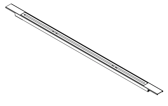 Carrodrain WSS Twiggi XXS  grille 700 mm - Champagne