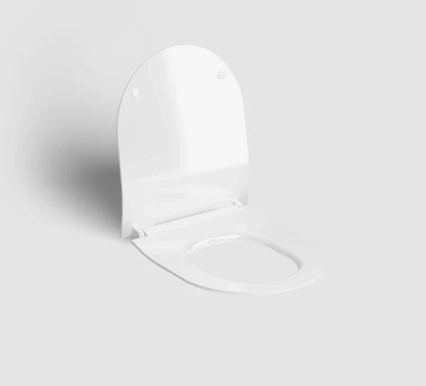 Clou Hammock abattant slim avec couvercle, soft closing et système quick release blanc brillant