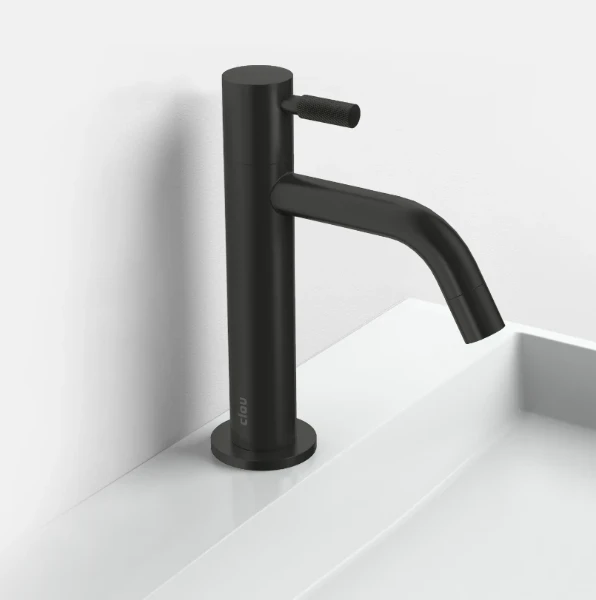 Clou Freddo 2 robinet eau froide - bec 120 mm - zwart mat - version haute