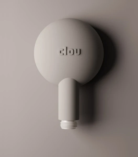 CLOU Kaldur douchette, gris soft-touch. Avec raccord 1/2".