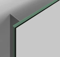 FIXATION MIROIR CLOU HOLD ME 3,5 - 60 ! CM inox poli set/2 montants pour montage invisible