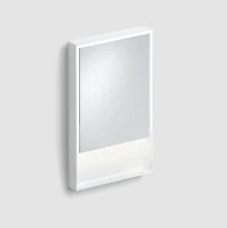 Clou Look at Me miroir, avec 2700K LED-éclairage, IP44, avec un cadre en blanc mat. strip LED remplaçable.