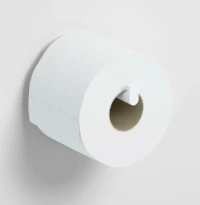 CLOU Flat porte-rouleau sans couvercle, poudre blanc mat
