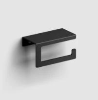 Clou Fold porte-rouleau avec couvercle - noir mat