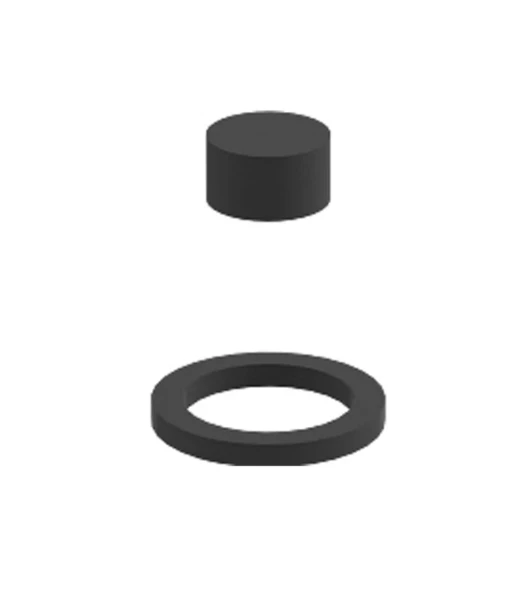 CLOU Fermoir en caoutchouc et joint circulaire pour Freddo 9, 10 et 11. Pas valable pour Freddo 9 chromé, Freddo 9 inox brassé, Freddo 10 chromé, Freddo 11S chromé et Freddo 11S inox brossé actuels, s