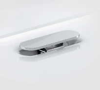 CLOU Bonde libre et raccord siphon, inox poli pour lave-mains Flush et First