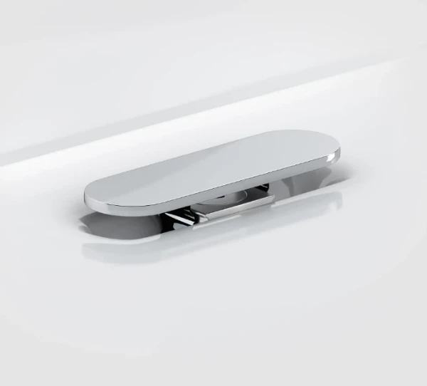 CLOU Bonde libre et raccord siphon, inox poli pour lave-mains Flush et First