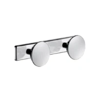 DELABIE Porte-vêtement 2 têtes Inox poli brillant et chromé