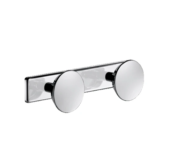 DELABIE Porte-vêtement 2 têtes Inox poli brillant et chromé