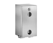 DELABIE Distributeur de papier WC 2 rouleaux Inox 304 poli satiné