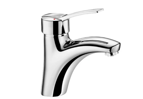 DELABIE Mit. lavabo EP H.85 L.135, sans tirette, manette pleine