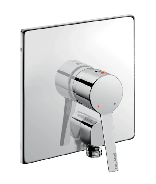 DELABIE Mit. douche EP encastré étanche av coude, kit 2/2 (+254CBOX)