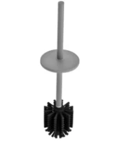 DELABIE Ensemble brosse WC avec couvercle Inox anthracite métallisé