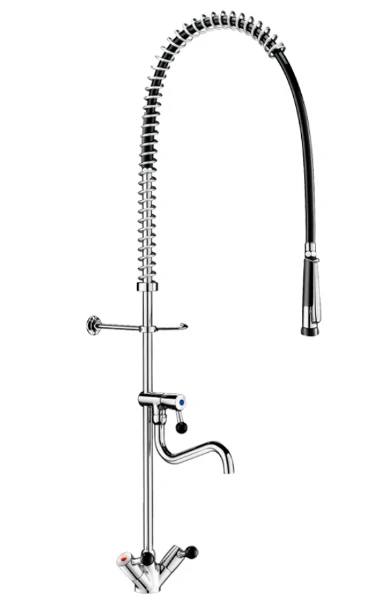 DELABIE Comb. prélvg noir av mélangeur + dchette 433010, rob. puisage