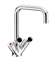 DELABIE Mél. monotrou 45 l/min, bec orient. L.200, manette bakélite