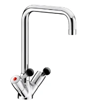 DELABIE Mél. monotrou 45 l/min, bec orient. L.300, manette bakélite