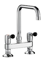 DELABIE Mél. 2 trous EA 150mm 60 l/min, bec tube orient. Ø22 L.200
