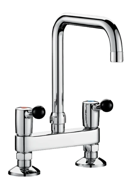 DELABIE Mél. 2 trous EA 150mm 60 l/min, bec tube orient. Ø22 L.200