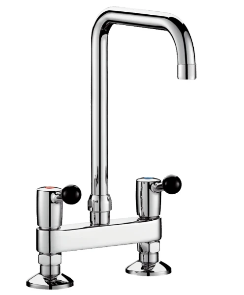 DELABIE 2-gatsmngkrn asafst 150mm 60 l/min, draaib getr uitl Ø22 L300