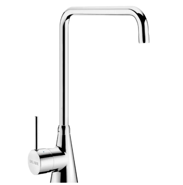 DELABIE Mitigeur monotrou s/plage 60 l/min, bec orient. H.355