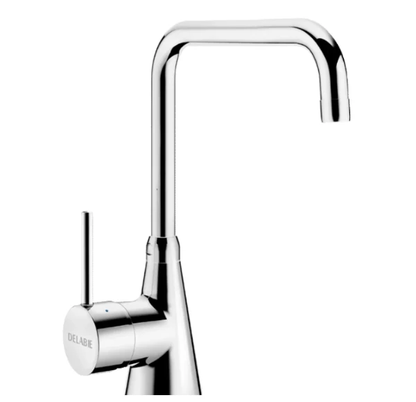 DELABIE Mitigeur monotrou s/plage 60 l/min, bec orient. H.255