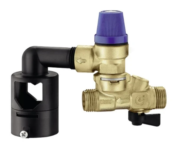 Caleffi 528 boilerveiligheidsgroep MM 1/2 x 1/2 - 7 bar - universeel horizontaal/vertikaal