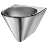Delabie Bob lavabo mural 400 x 360 mm - RVS 304 mat - sans trou de robinet - sans trop-plein