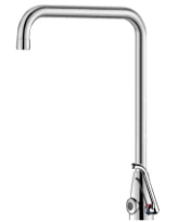Delabie TEMPOMATIC MIX PRO lav. M3/8" mit. piles 6V à bec orientable