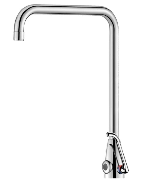 Delabie TEMPOMATIC MIX PRO lav. M3/8" mit. piles 6V à bec orientable