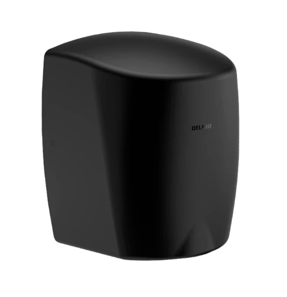 DELABIE Sèche-mains HIGHFLOW automatique à air pulsé noir mat