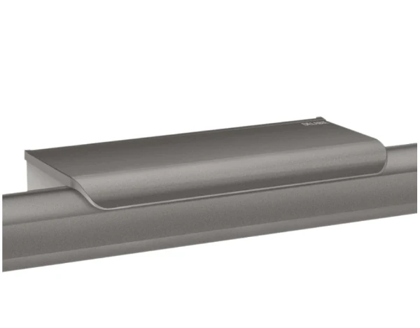 DELABIE Tablette pour barre anthracite métallisé