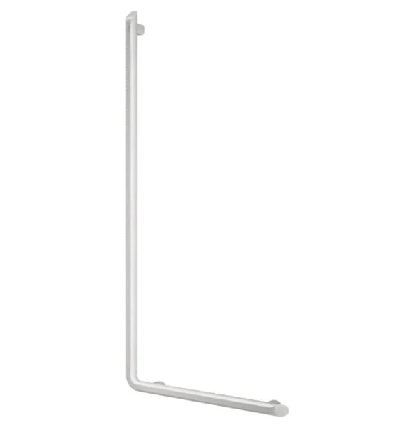 DELABIE Barre de maintien en L Be-Line Ø35 H.1130 aluminium blanc