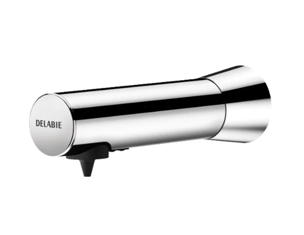 DELABIE Distri. élect. mural savon liquide ou mousse 1L Inox chromé