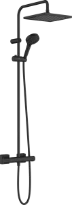 Hansgrohe Vernis Shape 240 Showerpipe avec thermostat éco - noir mat