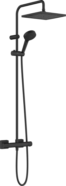 Hansgrohe Vernis Shape 240 Showerpipe avec thermostat éco - noir mat