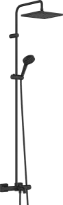 Hansgrohe Vernis Shape 240 Showerpipe thermost. bain - noir mat