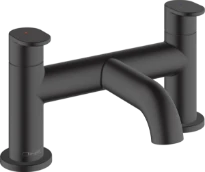 Hansgrohe Vernis Blend mitigeur bain 2-trous op badrand  - noir matt