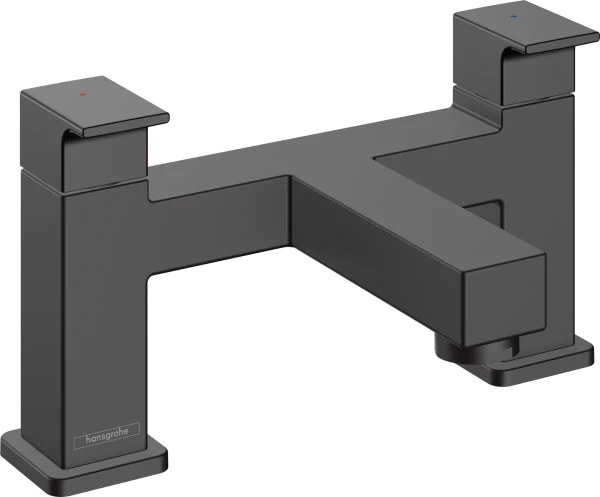 Hansgrohe Vernis Shape mitigeur bain 2-trous op badrand  - noir matt