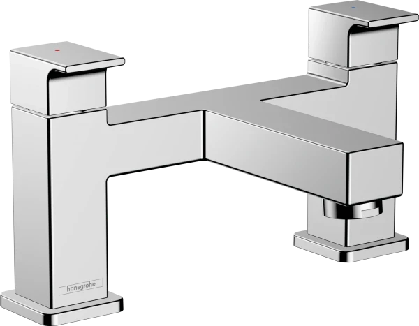 Hansgrohe Vernis Shape mitigeur bain 2-trous op badrand  - chromé