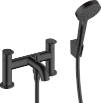 Hansgrohe Vernis mitigeur bain/douche 2-trous op badrand  - noir matt