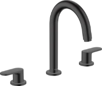 Hansgrohe Vernis Blend mitigeur lavabo 3-trous vidage automatique - noir mat