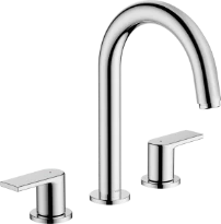 Hansgrohe Vernis Shape mitigeur lavabo 3-trous vidage automatique  - chromé